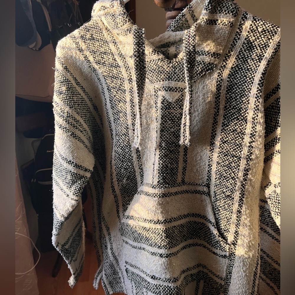 Classic Mexican Baja Hoodie Sweater Pullover